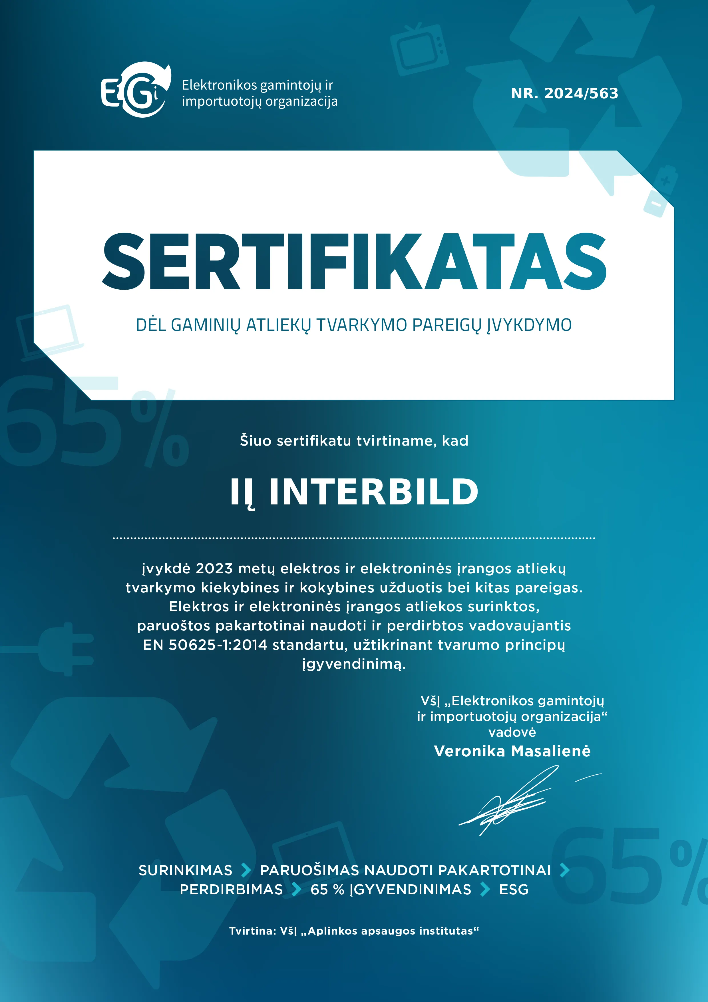 Sertifikatas EGIO