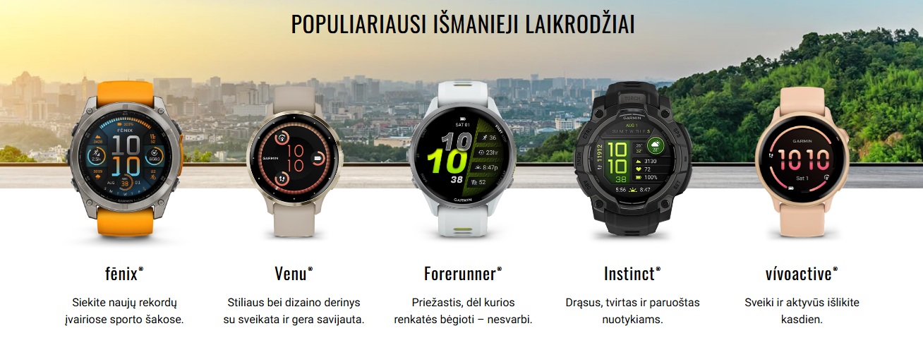 Garmin išmanieji laikrodžiai | Lizard.lt