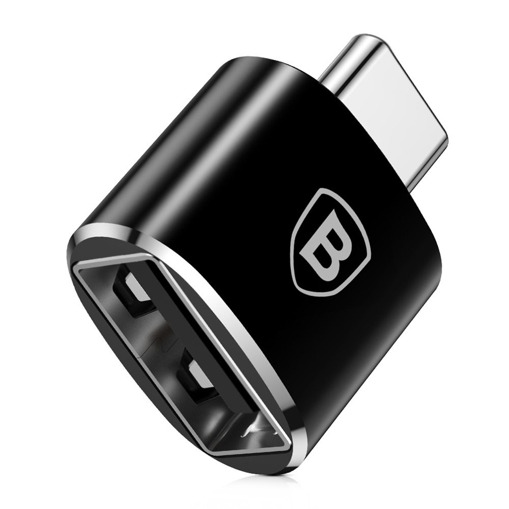 Adapteris Baseus USB-A to Type-C OTG juodas CATOTG-01 | LIZARD.LT