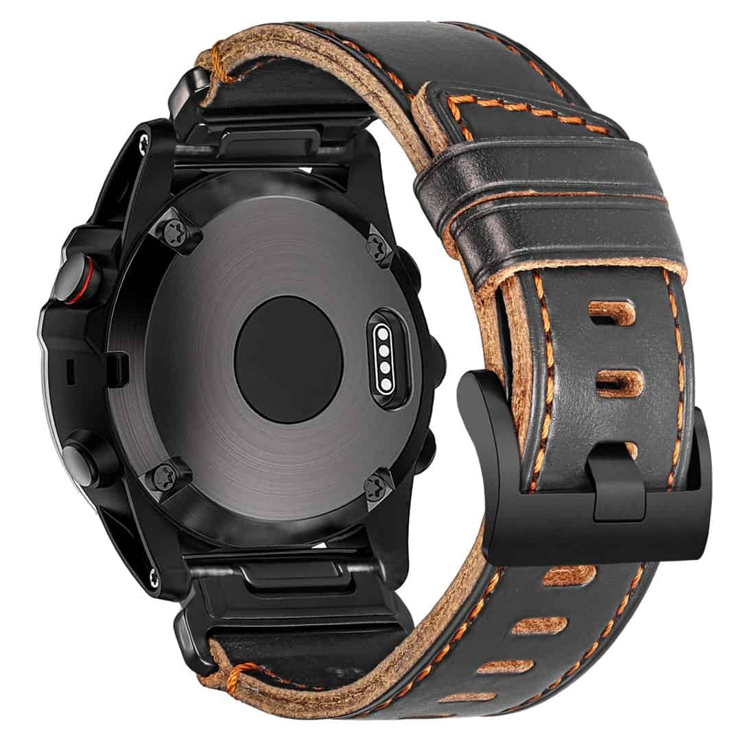 Hemsut odinė "Horveen" apyrankė Garmin laikrodžiams su QuickFit | LIZARD.LT