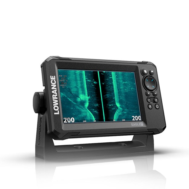 Lowrance Eagle 7 echolotas su TRIPLESHOT HD sonaru | LIZARD.LT