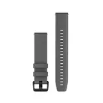 GARMIN GREITAI ATSEGAMA 20 MM RAIžYTA SKALūNO PILKA SILIKONINė APYRANKė, 010-13076-03