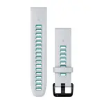 GARMIN QUICKFIT 20 MM BALTAI šVIESIAI MėLYNA SILIKONINė APYRANKė, 010-13279-07