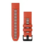 GARMIN QUICKFIT 26MM RAUDONA GRAFITO SILIKONINė APYRANKė, 010-13281-04