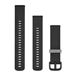 GARMIN GREITAI ATSEGAMA 20 MM JUODA SILIKONINė APYRANKė SU JUODA SAGTIMI, 010-12932-30