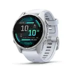 GARMIN FENIX 8 43MM, AMOLED GLASS, BALTOJO AKMENS SPALVOS, 010-02903-00