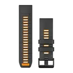 GARMIN QUICKFIT 26MM GRAFITO/ORANžINė SILIKONINė APYRANKė, 010-13393-05