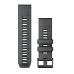 GARMIN QUICKFIT 26MM SKALūNO PILKA/JUODA SILIKONINė APYRANKė, 010-13393-11