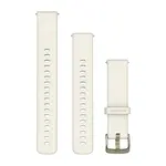 GARMIN GREITAI ATSEGAMA 18MM SU PILKšVOS AUKSO SPALVOS SAGTIMI IR KREMINE SILIKONINE APYRANKE, 010-13406-00