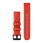 GARMIN QUICKFIT 22MM RAUDONA RAIžYTA SILIKONINė APYRANKė, 010-12901-02