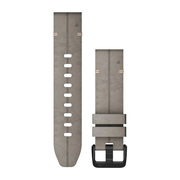 GARMIN QUICKFIT 20 MM SKALūNO PILKA ZOMšINė ODINė APYRANKė, 010-12876-00
