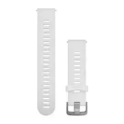GARMIN GREITAI ATSEGAMA 20 MM BALTA SILIKONINė APYRANKė SU NERūDIJANčIOJO PLIENO SAGTIMI, 010-11251-1P