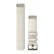 GARMIN QUICKFIT 20 MM KREMINė NAILONINė APYRANKė SU šVIESIA AUKSO SPALVOS SAGTIMI, 010-13279-08