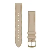 GARMIN GREITAI ATSEGAMA 18MM šVIESI SMėLIO ODINė APYRANKė, 010-12932-60