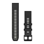 GARMIN QUICKFIT 22MM JUODA/PILKO AKMENS SILIKONINė APYRANKė, 010-13392-00