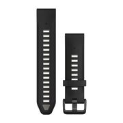 GARMIN QUICKFIT 20 MM JUODA/PILKO AKMENS SILIKONINė APYRANKė, 010-13391-00