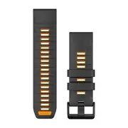 GARMIN QUICKFIT 26MM GRAFITO/ORANžINė SILIKONINė APYRANKė, 010-13393-05