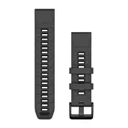 GARMIN QUICKFIT 22MM GRAFITO/JUODA SILIKONINė APYRANKė, 010-13392-10