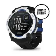 GARMIN INSTINCT 3 - 50 MM SOLAR BALTOJO AKMENS SPALVOS SU JUODU / MėLYNU DIRžELIU, 010-02935-03