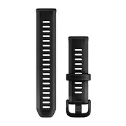 GREITAI ATSEGAMA GARMIN 20MM SILIKONINė APYRANKė, JUODA, 010-11251-BA
