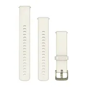 GARMIN GREITAI ATSEGAMA 18MM SU PILKšVOS AUKSO SPALVOS SAGTIMI IR KREMINE SILIKONINE APYRANKE, 010-13406-00