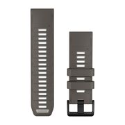 GARMIN QUICKFIT 26MM žVIRGžDO / SIDABRO PILKA SILIKONINė APYRANKė, 010-14510-00