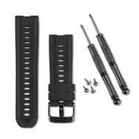 GARMIN FENIX/TACTIX/QUATIX JUODA SILIKONINė APYRANKė, 010-11814-07