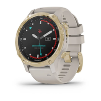 GARMIN DESCENT MK2S ŠVIESAUS AUKSO SPALVOS SU šVIESIAI SMėLINIU SILIKONINIU DIRžELIU, 010-02403-01
