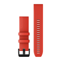 GARMIN QUICKFIT 22MM RAUDONA RAIžYTA SILIKONINė APYRANKė, 010-12901-02