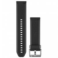 GARMIN FENIX CHRONOS JUODA SILIKONINė APYRANKė, 010-12419-04