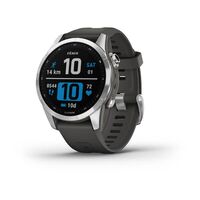 GARMIN FENIX 7S SIDABRO SPALVOS IR GRAFITO SPALVOS DIRžELIU, 010-02539-01