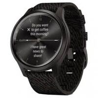 GARMIN VIVOMOVE STYLE GRAFITO SPALVOS SU NAILONINIU DIRžELIU, 010-02240-23
