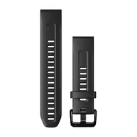 GARMIN QUICKFIT 20 MM JUODA SILIKONINė APYRANKė, 010-13102-00