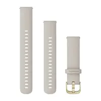 GARMIN GREITAI ATSEGAMA 18MM šVIESIAI SMėLINė SILIKONINė APYRANKė SU šVIESIOS AUKSO SPALVOS SAGTIMI, 010-12932-0D