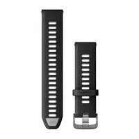 GARMIN GREITAI ATSEGAMA 22MM JUODAI PILKA SILIKONINė APYRANKė, 010-11251-A0