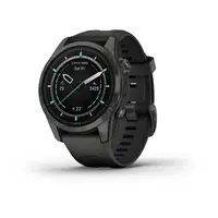 GARMIN EPIX PRO 42 MM SAPPHIRE - PILKOS ANGLIES SPALVOS DLC TITANAS, SU JUODU DIRžELIU, 010-02802-15