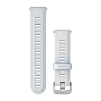GARMIN FORERUNNER 22MM BALTOJO AKMENS SPALVOS APYRANKė SU SIDABRINėS SPALVOS SAGTIMI, 010-11251-3V