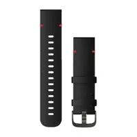 GARMIN GREITAI ATSEGAMA 22MM JUODA ODINė APYRANKė SU RAUDONOMIS DETALėMIS, 010-12932-25