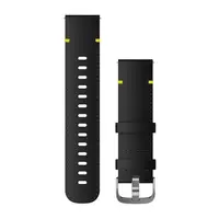 GARMIN GREITAI ATSEGAMA 20 MM GELSVAI JUODA ODINė APYRANKė, 010-12932-41
