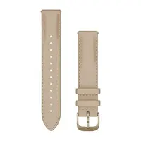 GARMIN GREITAI ATSEGAMA 18MM šVIESI SMėLIO ODINė APYRANKė, 010-12932-60