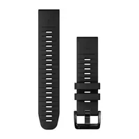 GARMIN QUICKFIT 22MM JUODA SILIKONINė APYRANKė, 010-13280-00