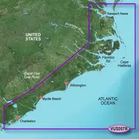 GARMIN VUS007R-G3 NORFOLK-CHARLESTON BLUECHART G3 JūRLAPIAI, 010-C0708-00