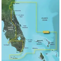 GARMIN VUS009R-G3 JACKSONVILLE-KEY WEST BLUECHART G3 JūRLAPIAI, 010-C0710-00