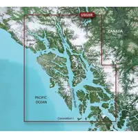 GARMIN VUS026R-G3 WRANGELL-JUNEAU-SITKA BLUECHART G3 JūRLAPIAI, 010-C0727-00