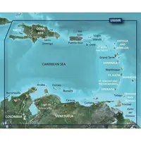 GARMIN VUS030R-G3 SOUTHEAST CARIBBEAN BLUECHART G3 JūRLAPIAI, 010-C0731-00