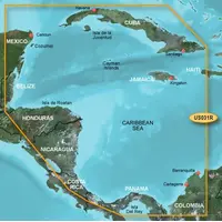 GARMIN VUS031R-G3 SOUTHWEST CARIBBEAN BLUECHART G3 JūRLAPIAI, 010-C0732-00