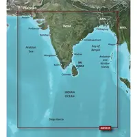 GARMIN HXAW003R-G3 INDIAN SUBCONTINENT BLUECHART G3 JūRLAPIAI, 010-C0755-20