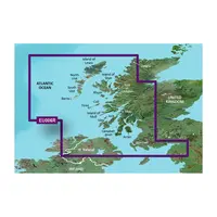 GARMIN VEU006R-G3 SCOTLAND, WEST COAST BLUECHART G3 JūRLAPIAI, 010-C0765-00