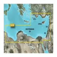 GARMIN VEU016R-G3 MEDITERRANEAN SOUTHEAST BLUECHART G3 JūRLAPIAI, 010-C0774-00