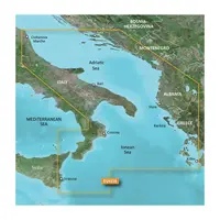 GARMIN VEU453S-G3 ADRIATIC SEA, SOUTH COAST BLUECHART G3 JūRLAPIAI, 010-C0797-00